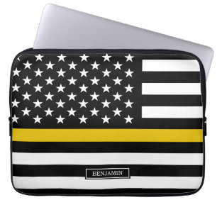 Housse Pour Ordinateur Portable Ligne mince expéditeur d'or de drapeau américain