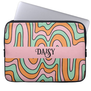 Housse Pour Ordinateur Portable Lignes Abstraites en gras personnalisées