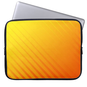 Housse Pour Ordinateur Portable Lignes élégantes Abstraites orange et jaune