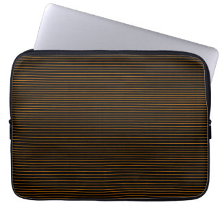 Housse Pour Ordinateur Portable Lignes orange minimales