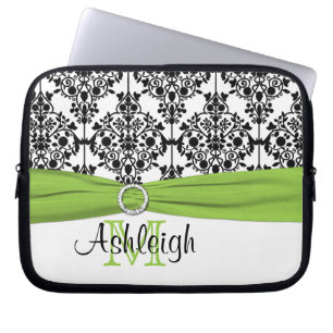 Housse Pour Ordinateur Portable Lime Noir Blanc avec manchons d'ordinateur portabl