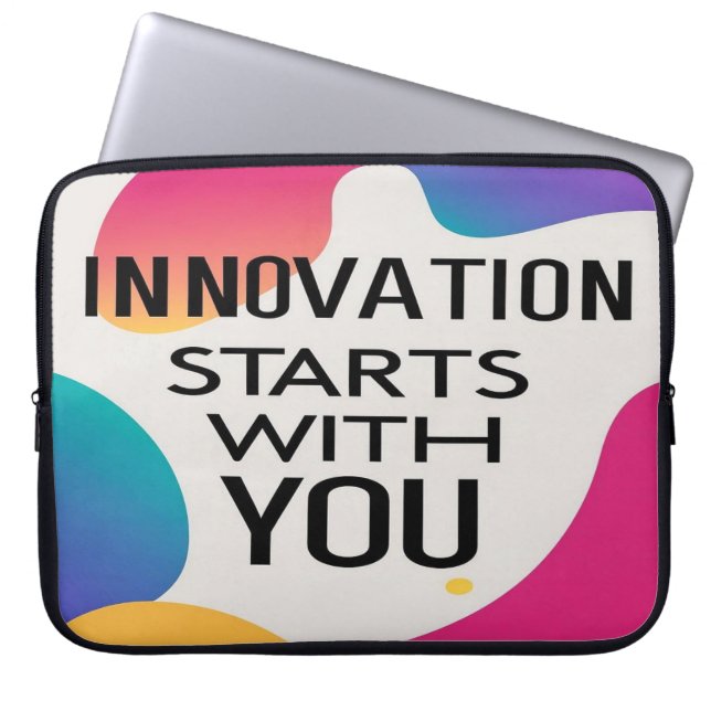 Housse Pour Ordinateur Portable L'innovation commence avec vous (Devant)