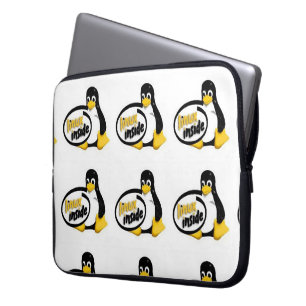 Housse Pour Ordinateur Portable LINUX À L'INTÉRIEUR de Tux le logo de pingouin d