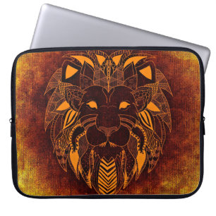 Housse Pour Ordinateur Portable Lion animal sauvage abstrait