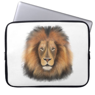 Housse Pour Ordinateur Portable lion aquarelle Leo roi safari animal jungle chat