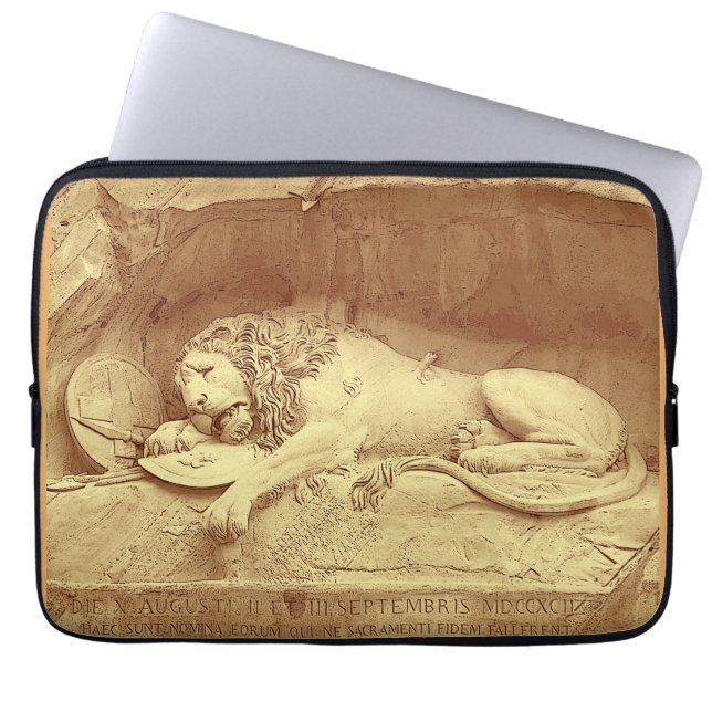 Housse Pour Ordinateur Portable Lion mourant de Luzern - Löwendenkmal (Devant)