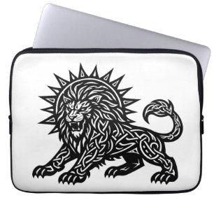 Housse Pour Ordinateur Portable Lion Zodiaque Soleil‑Crinière Lion   BurnsInHell