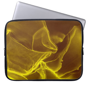 Housse Pour Ordinateur Portable Liquide d'encre glamour. Effet Brown Precious. Mar