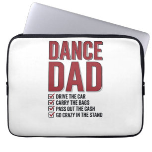 Housse Pour Ordinateur Portable Liste de contrôle Dance Dad Design de gravure vint