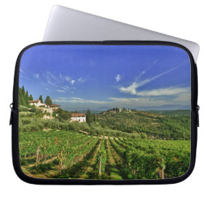Housse Pour Ordinateur Portable L'Italie, Toscane, Greve. Les vignobles de