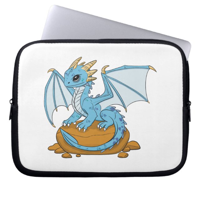 Housse Pour Ordinateur Portable Little Blue Dragon (Devant)