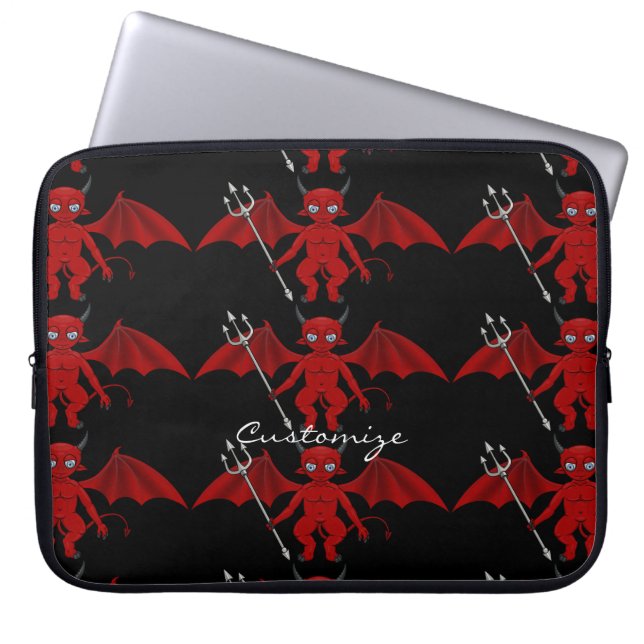 Housse Pour Ordinateur Portable Little Red Devil Thunder_Cove (Devant)