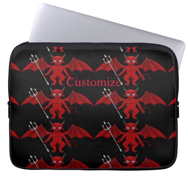 Housse Pour Ordinateur Portable Little Red Devil Thunder_Cove (Devant)