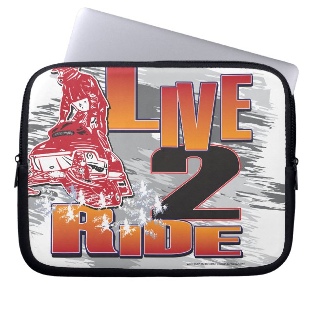 HOUSSE POUR ORDINATEUR PORTABLE LIVE-2-RIDE-SLED (Devant)