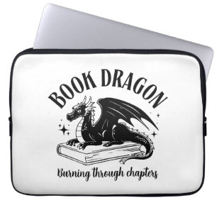 Housse Pour Ordinateur Portable Livre Amusant Lecteur de Fantasy Dragon 