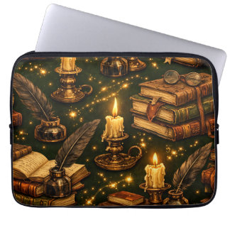 Housse Pour Ordinateur Portable Livres Magiques de l'Académie Sombre Vintage