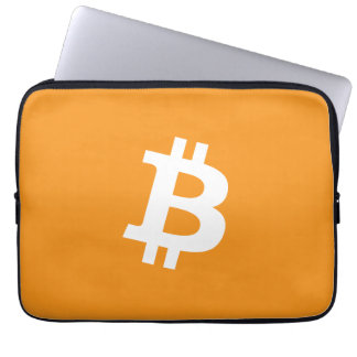 Housse Pour Ordinateur Portable Logo Bitcoin Cryptomonnaie