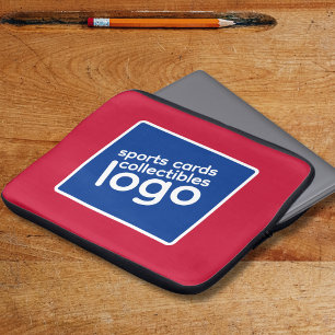 Housse Pour Ordinateur Portable Logo Cartes de Sport Rouge Blanc Bleu Rétro