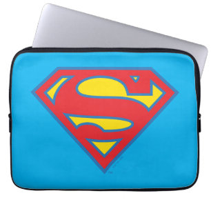 Housse Pour Ordinateur Portable Logo classique Supergirl avec fond bleu
