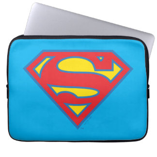 Housse Pour Ordinateur Portable Logo classique Supergirl avec fond bleu