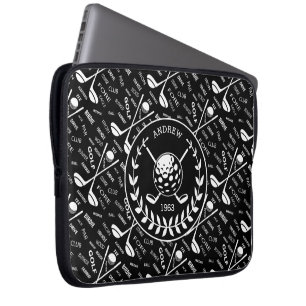 Housse Pour Ordinateur Portable Logo de golf design personnalisé