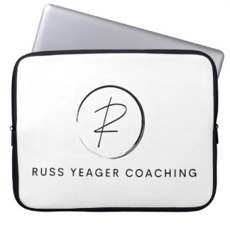 Housse Pour Ordinateur Portable Logo de signature de coaching de Russ Yeager
