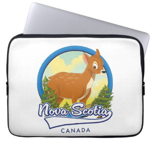 Housse Pour Ordinateur Portable Logo de voyage de la Nouvelle-Écosse Canada