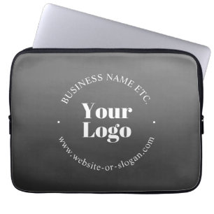 Housse Pour Ordinateur Portable Logo d'entreprise ou design & texte modifiable