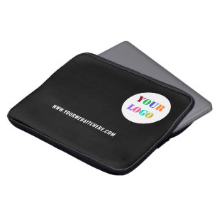 Housse Pour Ordinateur Portable Logo Entreprise Personnalisé Texte Portable Entrep