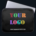 Housse Pour Ordinateur Portable Logo Entreprise Personnalisé Texte Portable Entrep<br><div class="desc">Couleurs et polices personnalisées - Manches d'ordinateur portable avec votre entreprise Logo Photo et texte promotionnel Entreprise Portable personnalisé cadeau - Ajouter votre logo / image ou code QR - Photo / et texte / information - Redimensionner et déplacer des éléments avec outil de personnalisation. Choisissez / ajoutez votre arrière...</div>