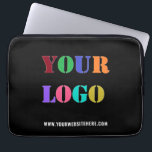 Housse Pour Ordinateur Portable Logo Entreprise Personnalisé Texte Portable Entrep<br><div class="desc">Couleurs et polices personnalisées - Manches d'ordinateur portable avec votre entreprise Logo Photo et texte promotionnel Entreprise Portable personnalisé cadeau - Ajouter votre logo / image ou code QR - Photo / et texte / information - Redimensionner et déplacer des éléments avec outil de personnalisation. Choisissez / ajoutez votre arrière...</div>
