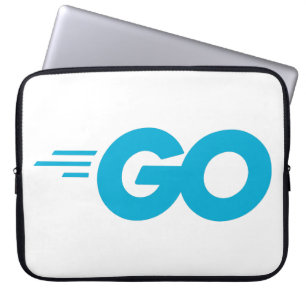 Housse Pour Ordinateur Portable Logo Golang (Go Programming Language)