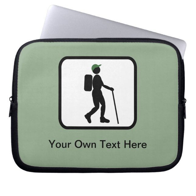 Housse Pour Ordinateur Portable Logo Hiker personnalisable (Devant)