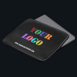 Housse Pour Ordinateur Portable Logo personnalisé et manchons d'ordinateur portabl<br><div class="desc">Couleurs et pochettes personnalisées - Votre logo, votre photo et votre site Web ou votre texte/nom personnalisé Entreprise Personnalisée Portable Sleeve / Cadeau - Ajouter votre logo / image et texte / information - Redimensionner et déplacer des éléments avec l'outil de personnalisation. Choisissez couleurs / police / taille ! Veuillez...</div>