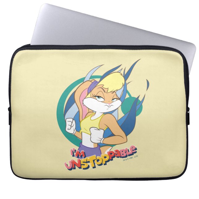 Housse Pour Ordinateur Portable Lola Bunny "Je suis Imparable" (Devant)
