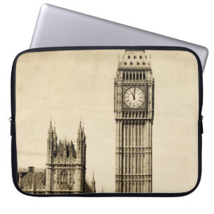 Housse Pour Ordinateur Portable Londres Big Ben : Vintage View