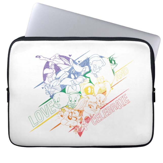 Housse Pour Ordinateur Portable LOONEY TUNES™ - Amour et fête (Devant)