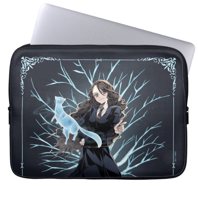 Housse Pour Ordinateur Portable L'Otter Patronus d'Anime Hermione Granger (Devant)