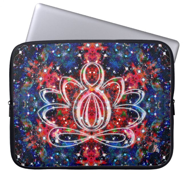 Housse Pour Ordinateur Portable Lotus Zen de scintillation (Devant)