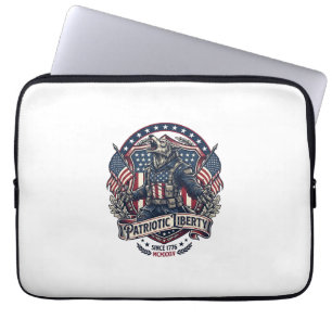 Housse Pour Ordinateur Portable Loup-garou patriotique Patriote Horreur Monstre Pa