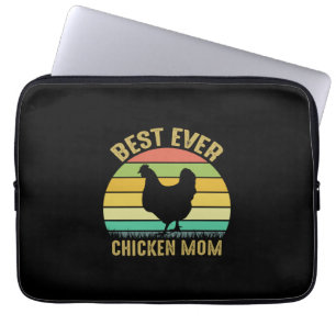 Housse Pour Ordinateur Portable Louvain de poulet   Meilleure mère du poulet