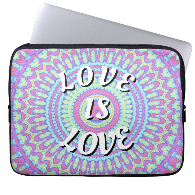 Housse Pour Ordinateur Portable Love Is Love Fierté (Devant)