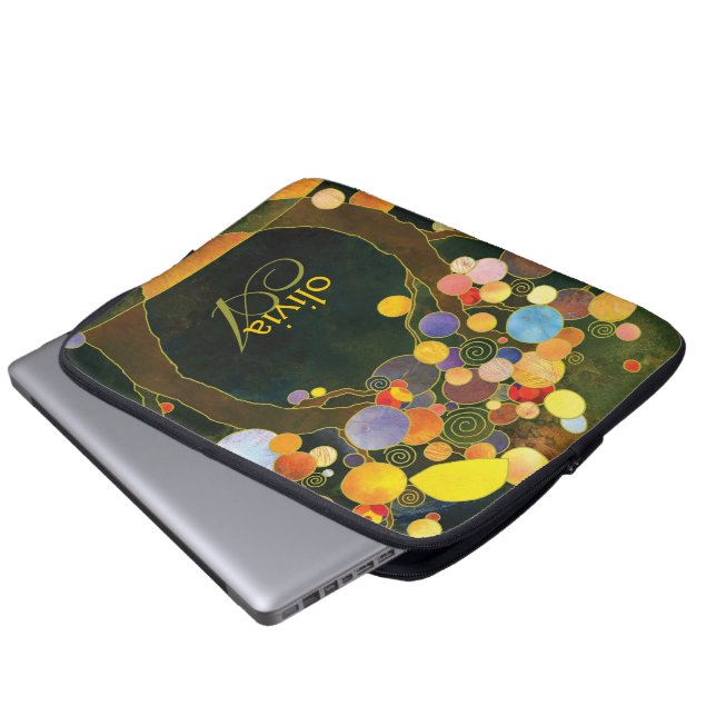 Housse Pour Ordinateur Portable Love Trees Illustration élégante (Devant bas)