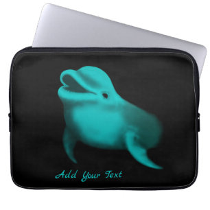 Housse Pour Ordinateur Portable Lucky Dolphin - Ajouter votre texte