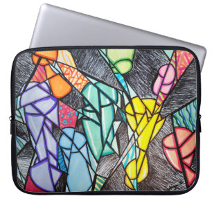 Housse Pour Ordinateur Portable Lumière brisée : Abstraite inspirée