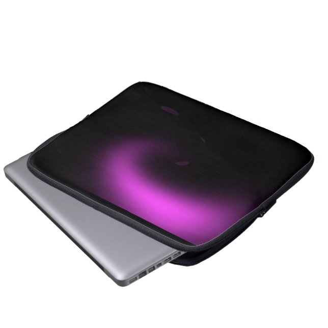 Housse Pour Ordinateur Portable Lumières Twirl Purple Sunburst (Devant bas)