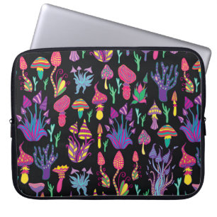 Housse Pour Ordinateur Portable Lumineux, hallucinogène, décoratif, fantastique mu