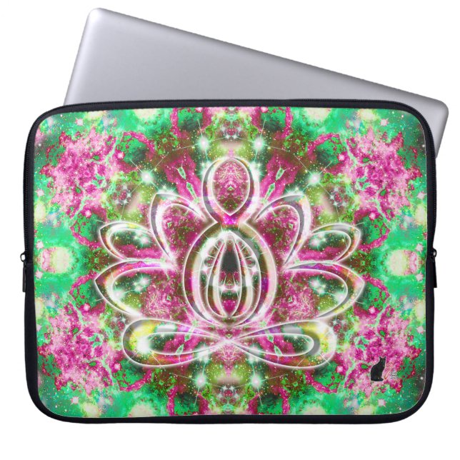Housse Pour Ordinateur Portable Lumineux Zen Lotus (Devant)