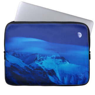Housse Pour Ordinateur Portable Lune sur le mont Everest Tibet, Chine
