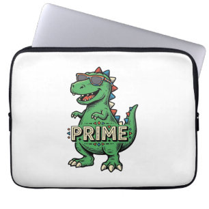 Housse Pour Ordinateur Portable Lunettes de soleil dinosaure vintage Prime Cartoon